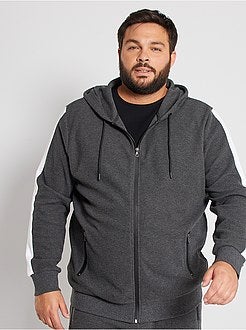 Sweater met rits van piquéstof - Kiabi