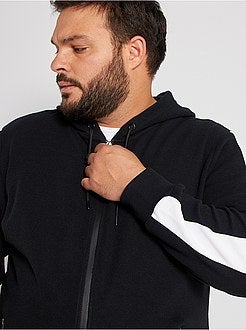 Sweater met rits van piquéstof - Kiabi