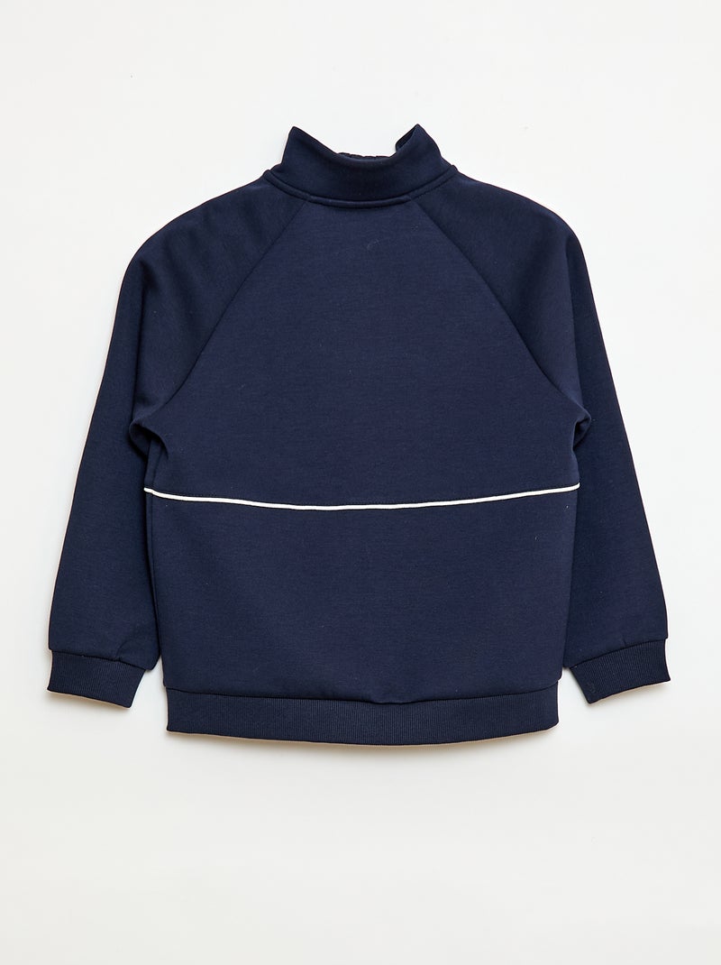 Sweater met ritssluiting Blauw - Kiabi