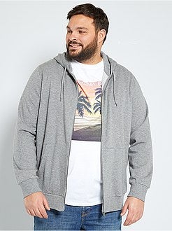 Sweater met ritssluiting en capuchon - Kiabi