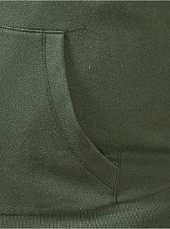 Herenmode grote maten - Sweater met ritssluiting en capuchon - Kiabi