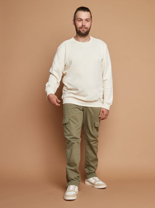 Sweater met ronde hals - gemakkelijk aan te trekken collectie - Kiabi