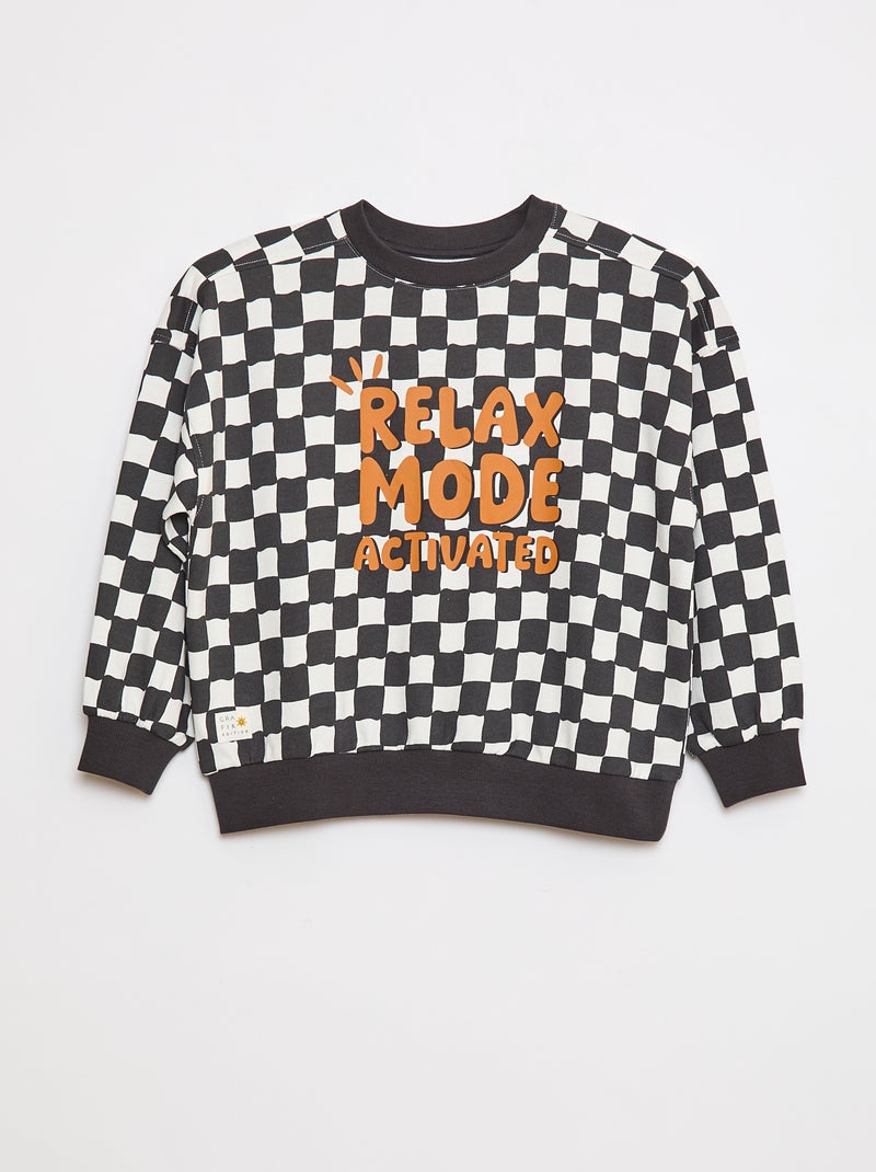 Sweater met ronde hals - Grafik Edition Grijs - Kiabi