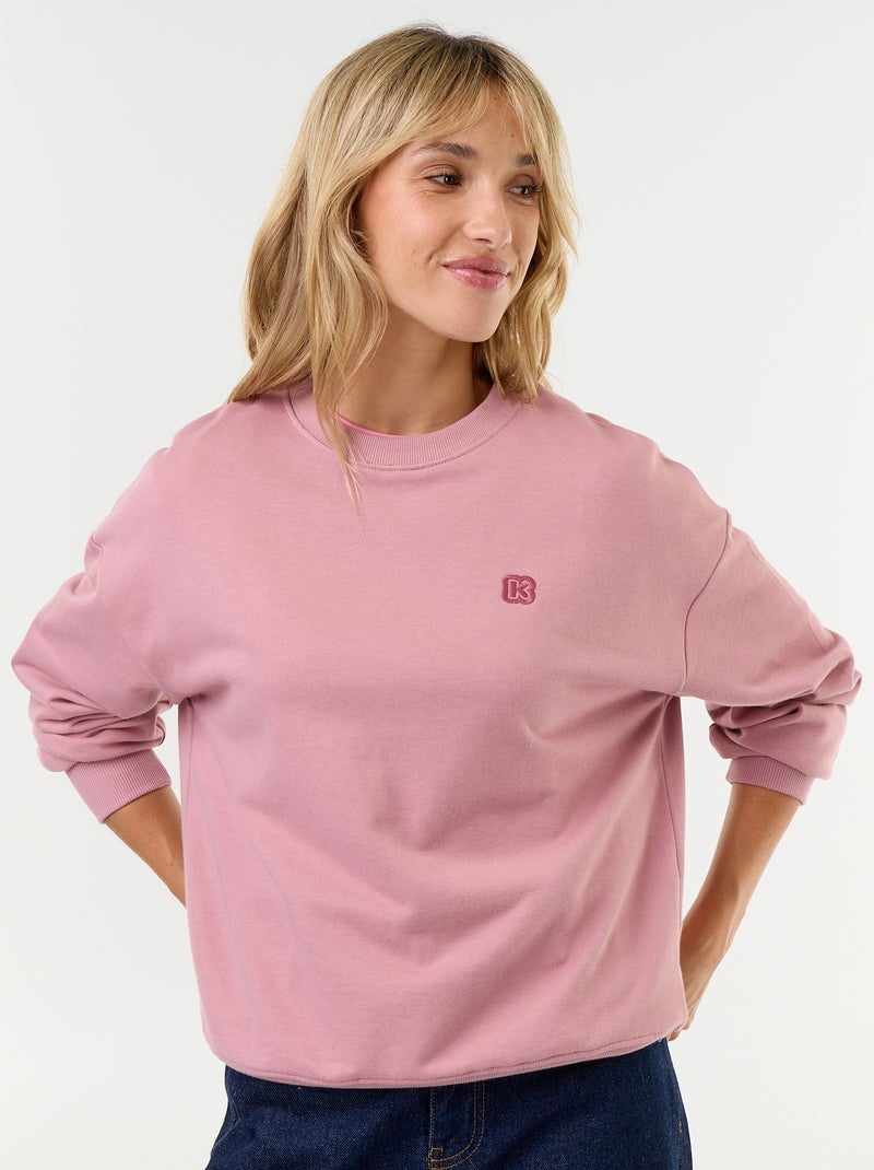 Sweater met ronde hals - Kiabi Lichtroze - Kiabi