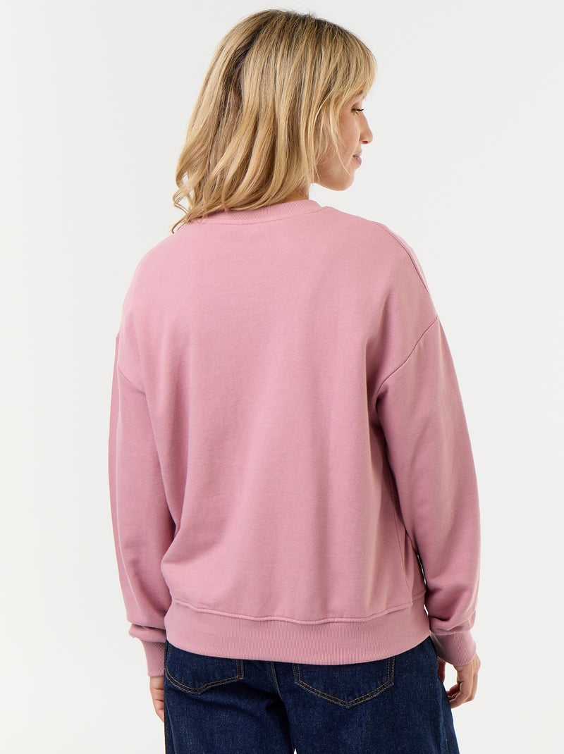 Sweater met ronde hals - Kiabi Lichtroze - Kiabi