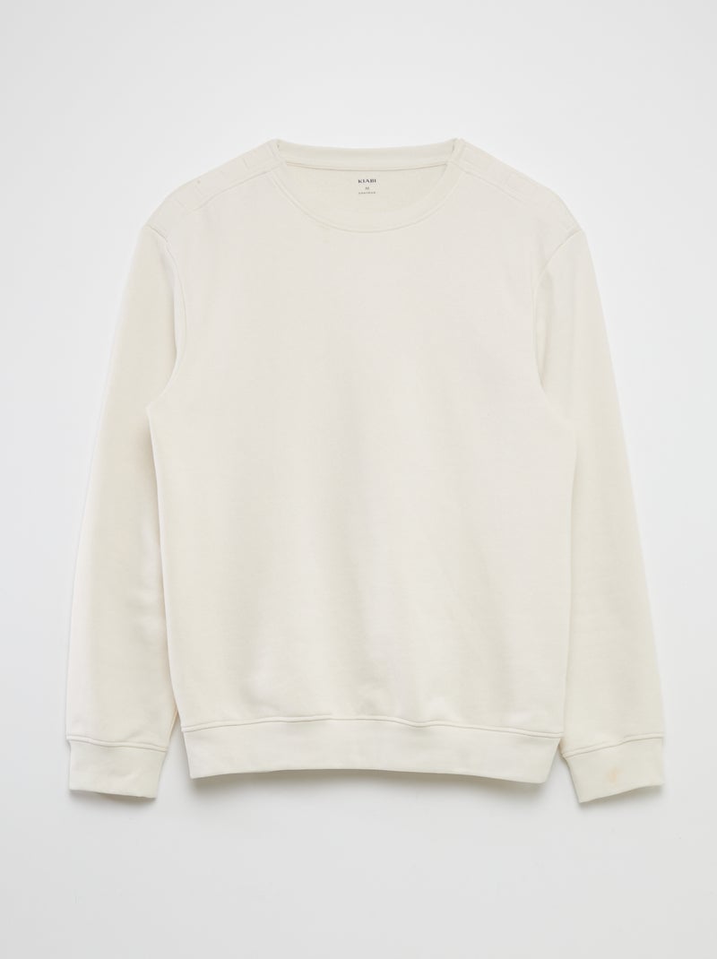 Sweater met ronde hals - So Easy WIT - Kiabi