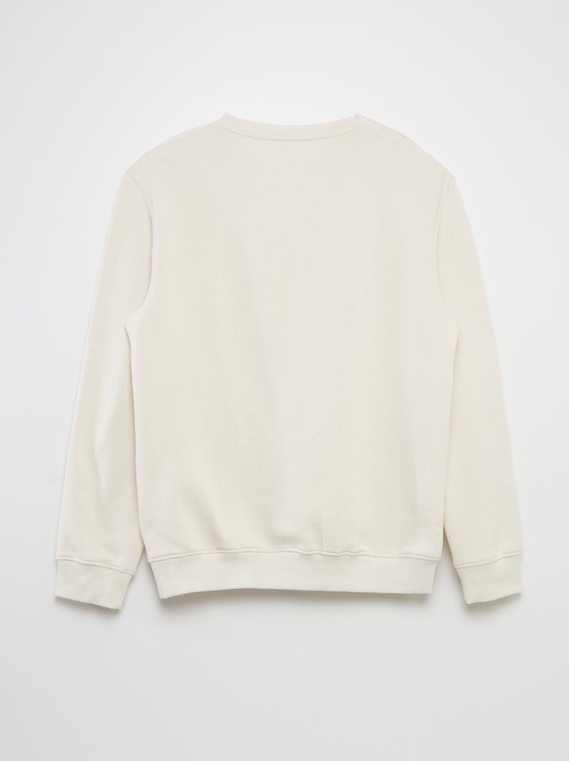 Sweater met ronde hals - So Easy WIT - Kiabi