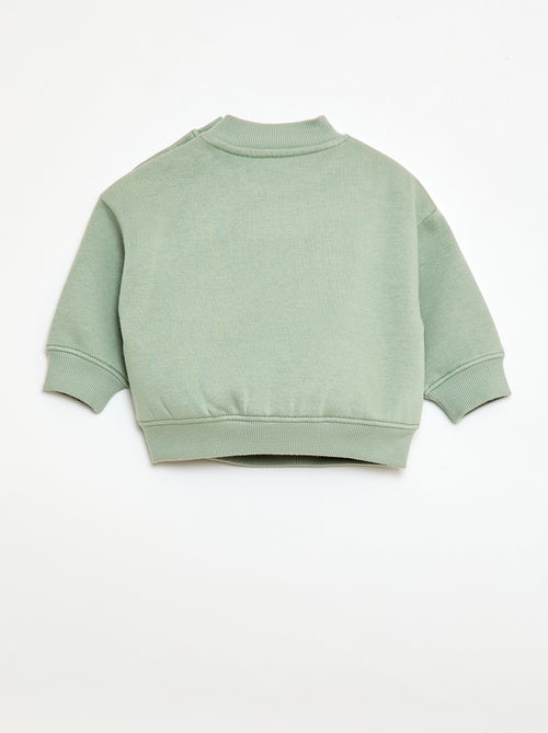 Sweater met ronde hals brother and sister - Kiabi