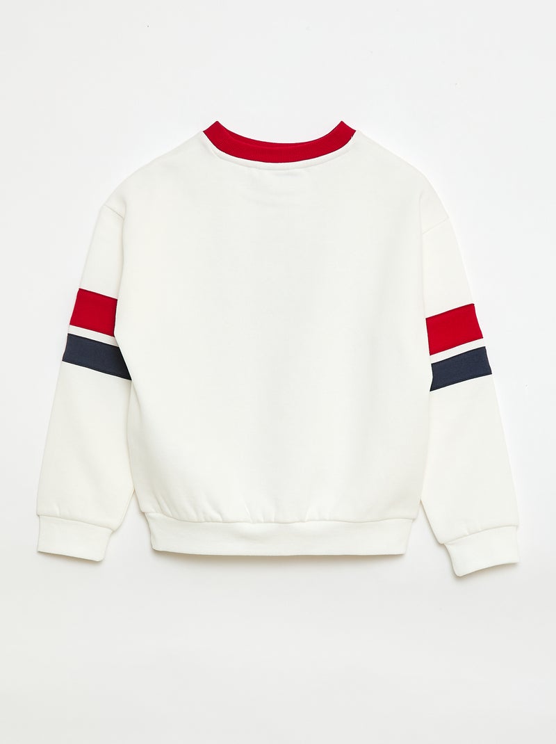 Sweater met ronde hals 'Captain America' Wit - Kiabi