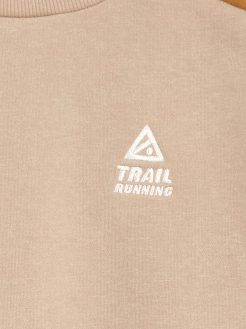 Sweater met ronde hals en colourblock - Kiabi