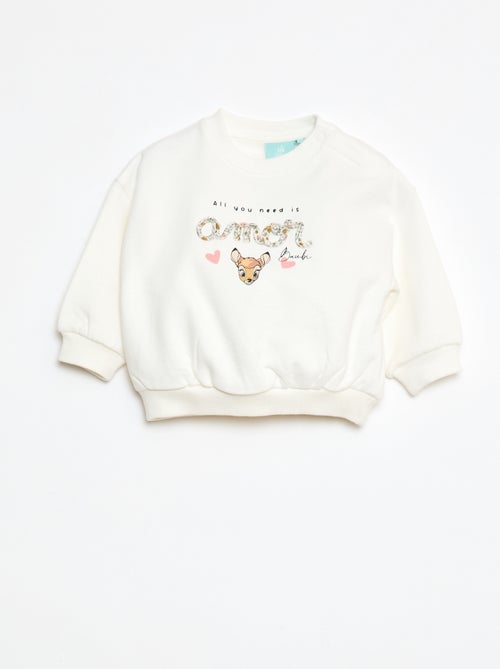 Sweater met ronde hals en print 'Bambi' 'Disney' - Kiabi
