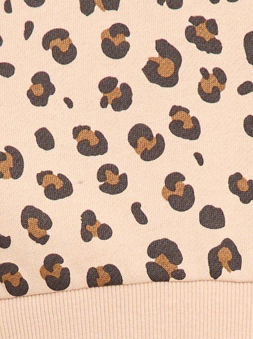 Sweater met ronde hals en print - Kiabi