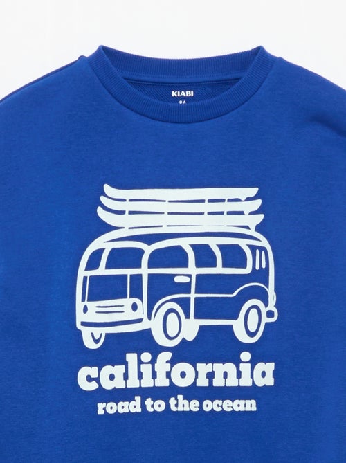 Sweater met ronde hals en print - Kiabi