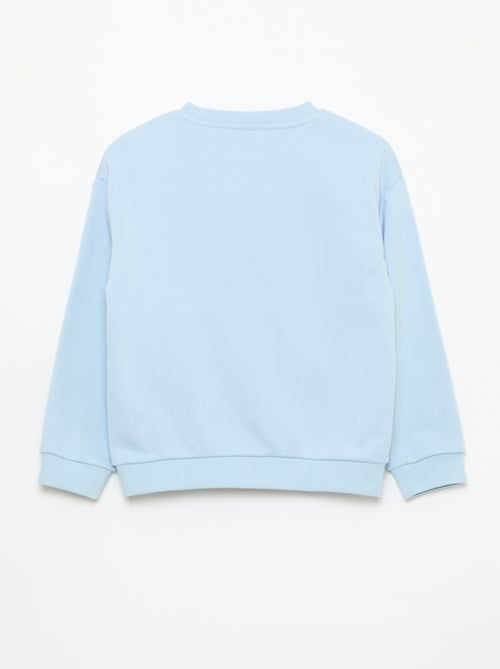 Sweater met ronde hals en print - Kiabi