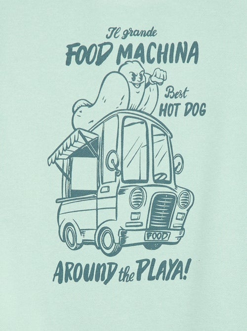 Sweater met ronde hals en print - Kiabi