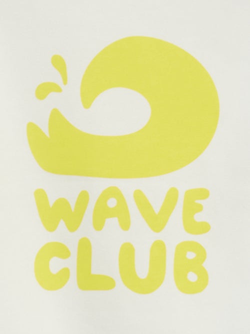 Sweater met ronde hals en print - Kiabi