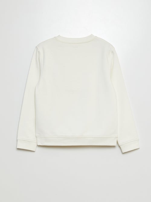 Sweater met ronde hals en print - Kiabi