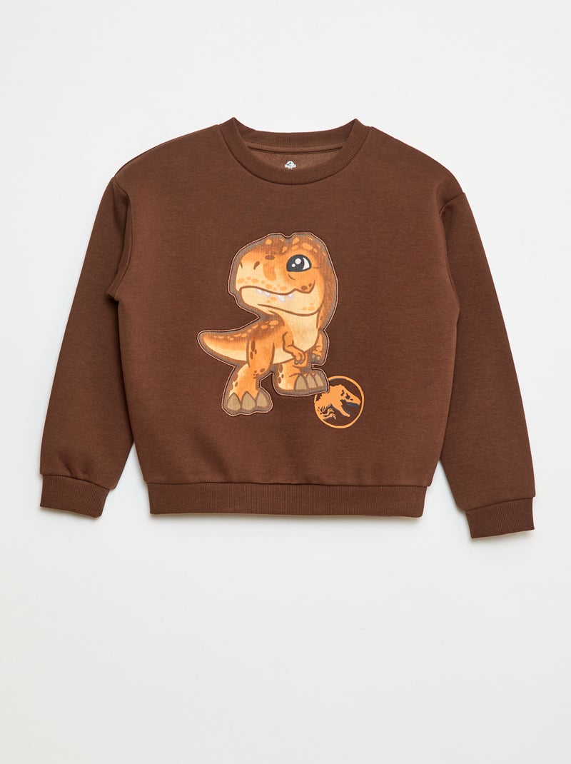 Sweater met ronde hals 'Jurassic World' Bruin - Kiabi