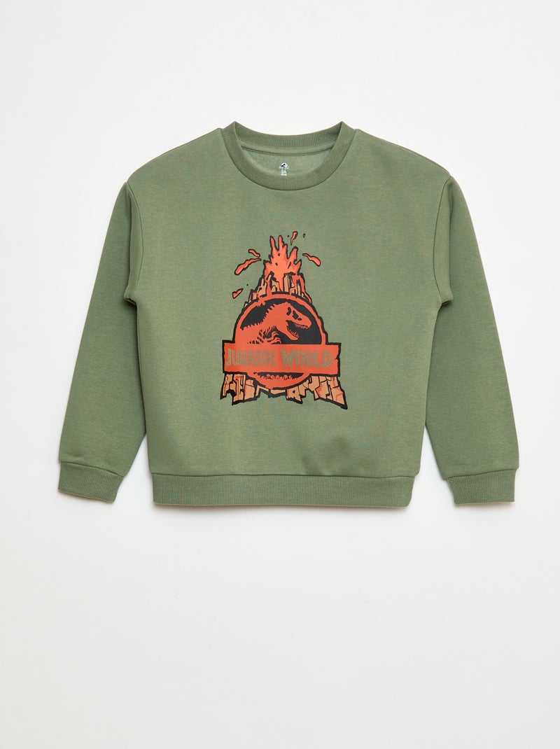 Sweater met ronde hals 'Jurassic World' Groen - Kiabi