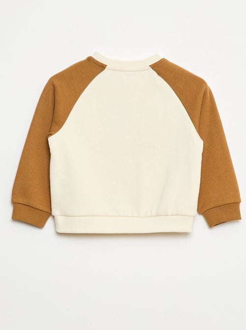 Sweater met ronde hals met leuk detail - Kiabi