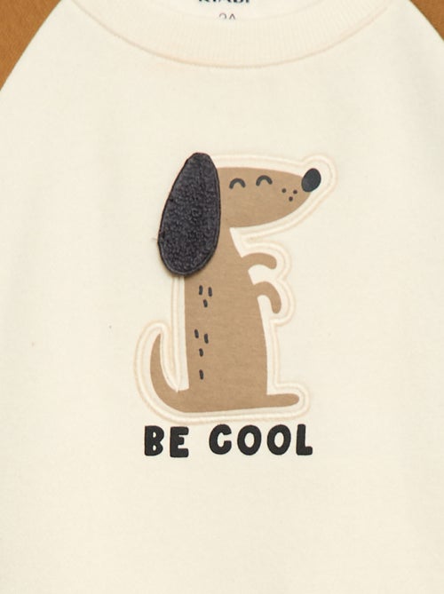 Sweater met ronde hals met leuk detail - Kiabi