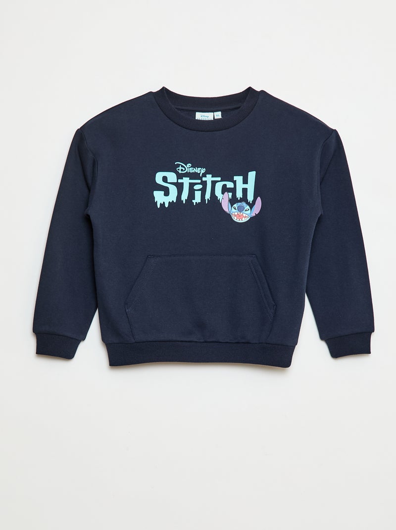 Sweater met ronde hals 'Stitch' Blauw - Kiabi
