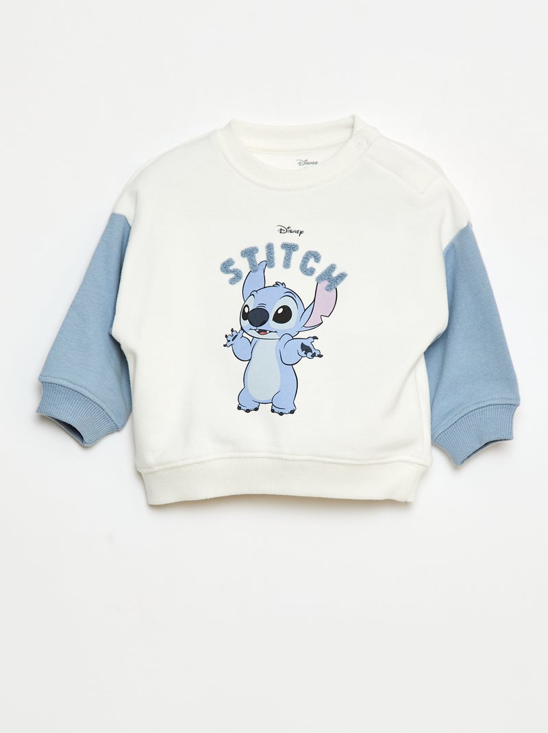 Sweater met ronde hals 'Stitch' 'Disney' Blauw - Kiabi