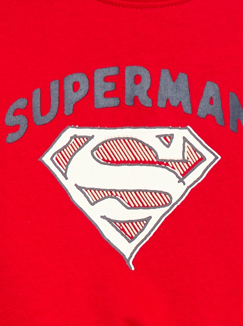 Sweater met ronde hals 'Superman' 'DC Comics' rood - Kiabi