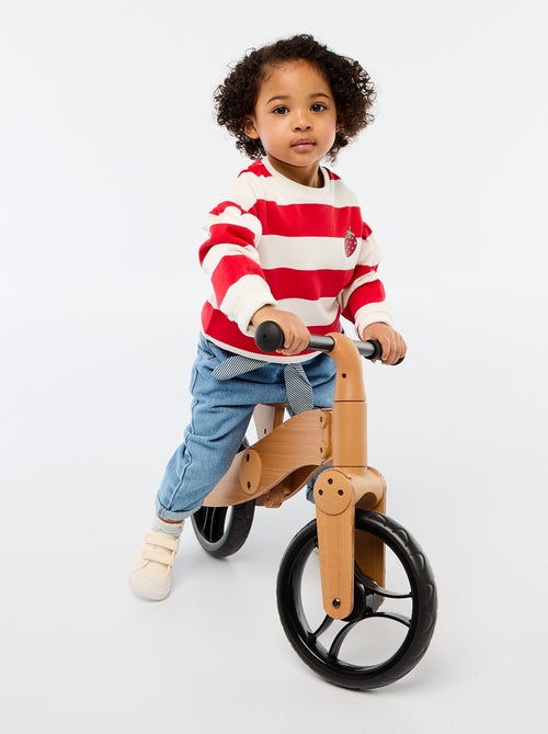 Sweater met ronde hals van lichte sweaterstof met motief - Kiabi