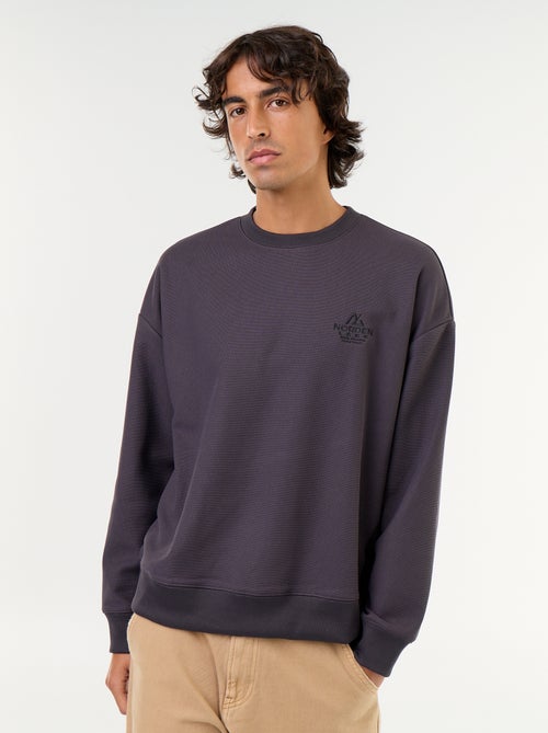 Sweater met ronde hals van piquéstof - Kiabi Sweater met ronde hals van piquéstof - Kiabi