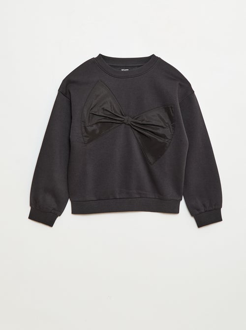 Sweater met satijnen strik - Kiabi
