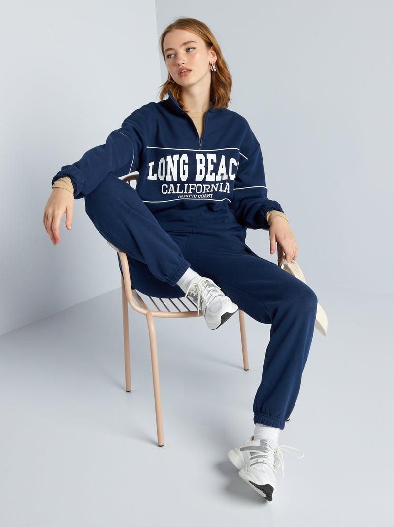 Sweater met schipperskraag Blue - Kiabi