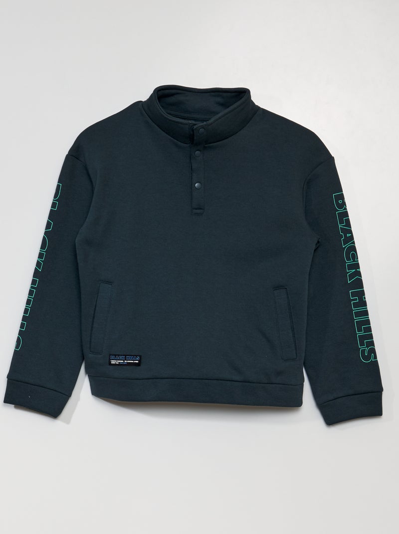 Sweater met schipperskraag GROEN - Kiabi