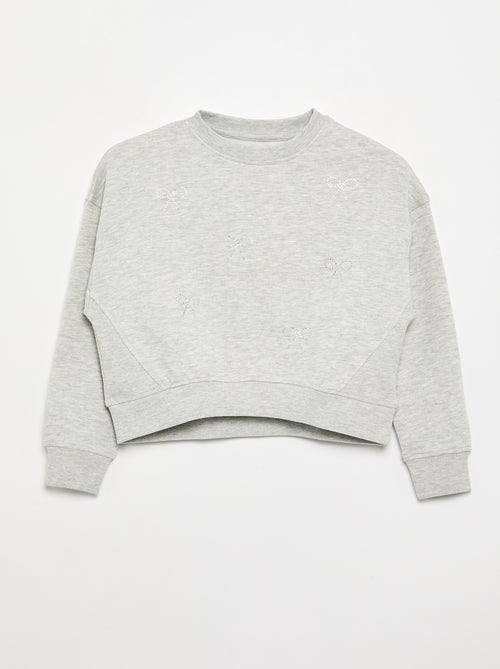 Sweater met strass-sterren - Kiabi