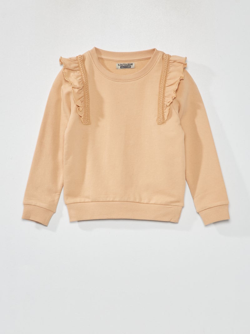 Sweater met volants BIEGE - Kiabi
