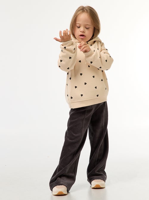 Sweater met zijdelingse ritssluitingen - So Easy - Kiabi