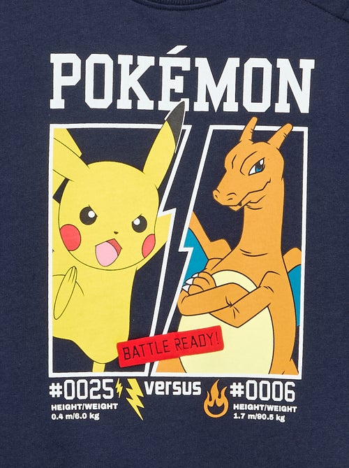 Sweater 'Pokémon' 'Pikachu' & 'Dracofeu' met ronde hals - Kiabi