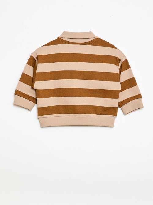 Sweater polokraag met strepen - Kiabi