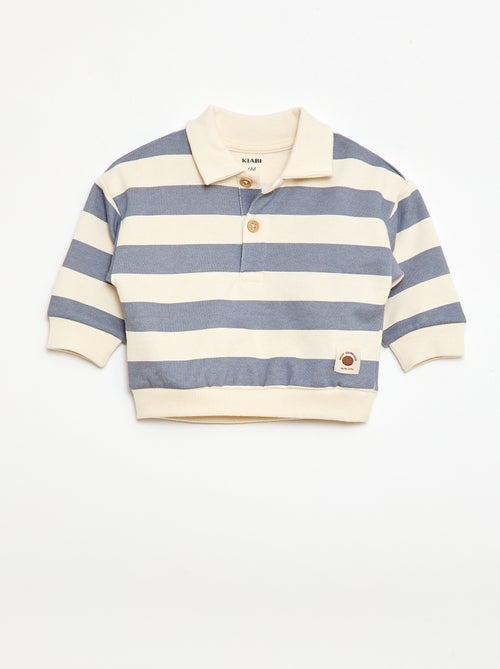 Sweater polokraag met strepen - Kiabi