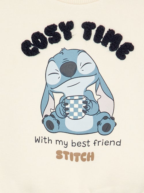 Sweater 'Stitch' 'Disney' met ronde hals - Kiabi