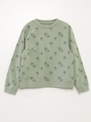 Sweater van dunne joggingstof met motiefje