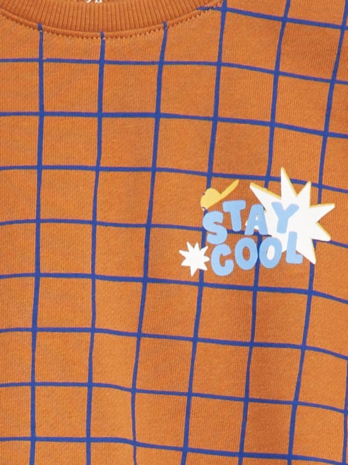 Sweater van dunne joggingstof met print - Grafik Edition - Kiabi