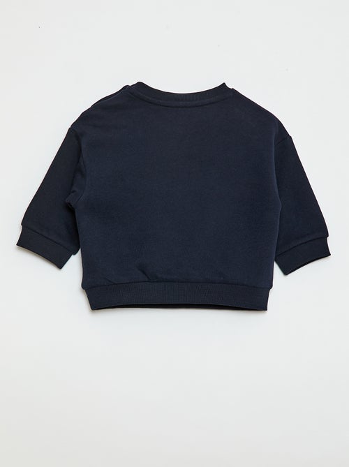 Sweater van effen joggingstof - Kiabi