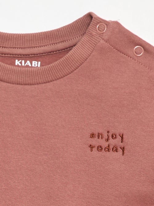 Sweater van effen joggingstof - Kiabi