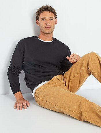 Sweater van effen joggingstof - Kiabi