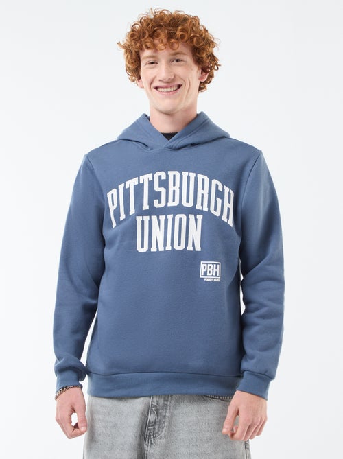 Sweater van effen katoen met print - Kiabi