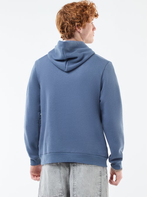 Sweater van effen katoen met print - Kiabi