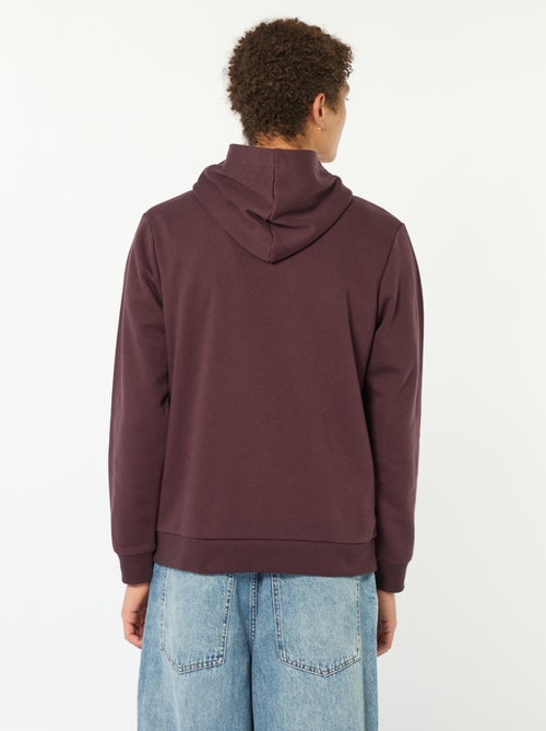 Sweater van effen katoen met print - Kiabi