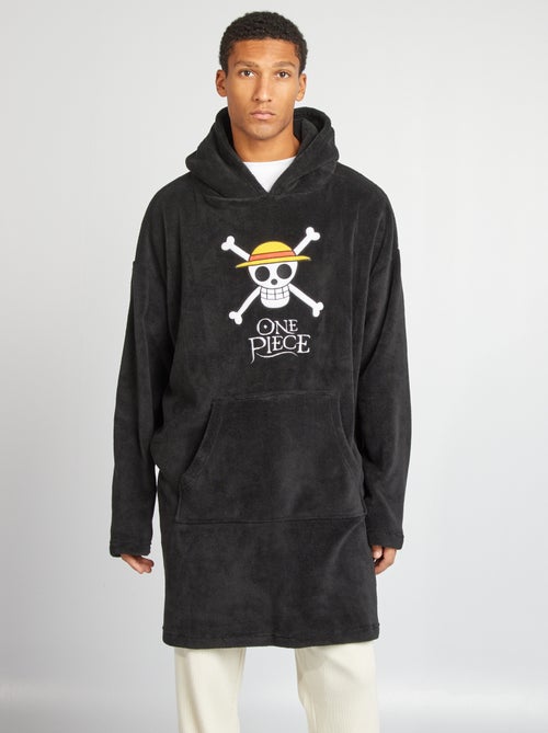 Sweater van fleecestof met One Piece-print - Kiabi