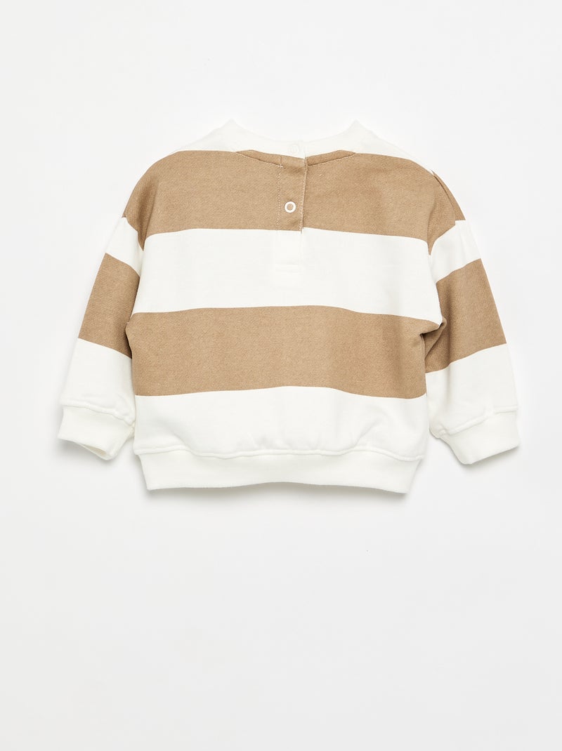 Sweater van French Terry Biege - Kiabi
